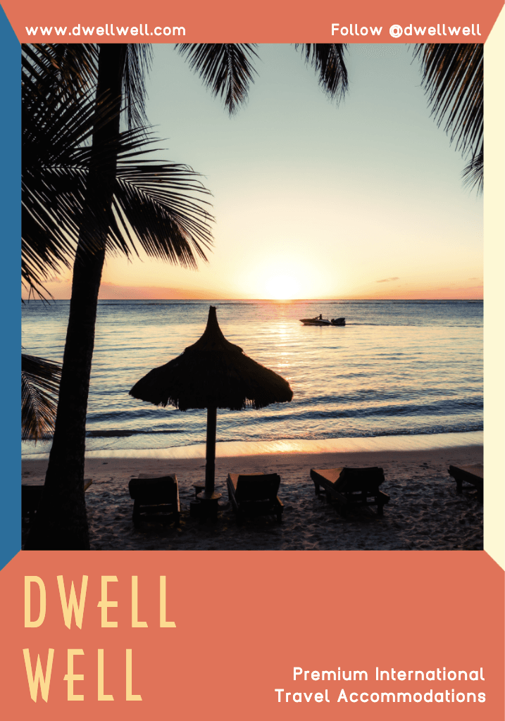 Sunset Beach Escape Travel Poster Template