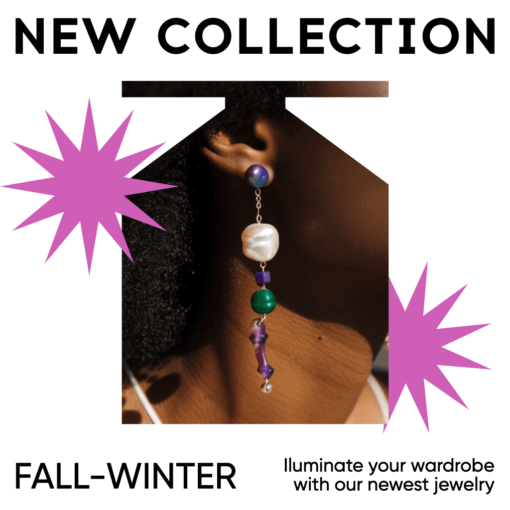 Chic Jewelry Collection Poster in Purple