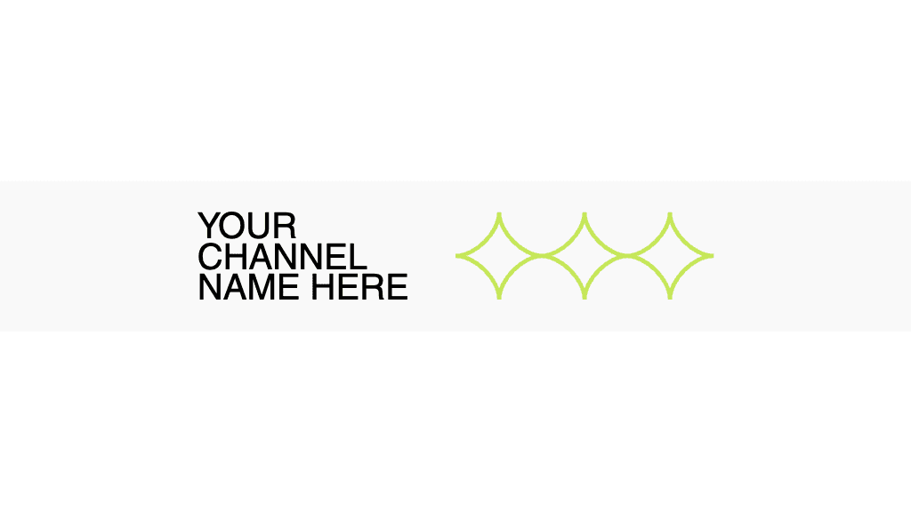 Modern Minimalist YouTube Cover with Lime Accents