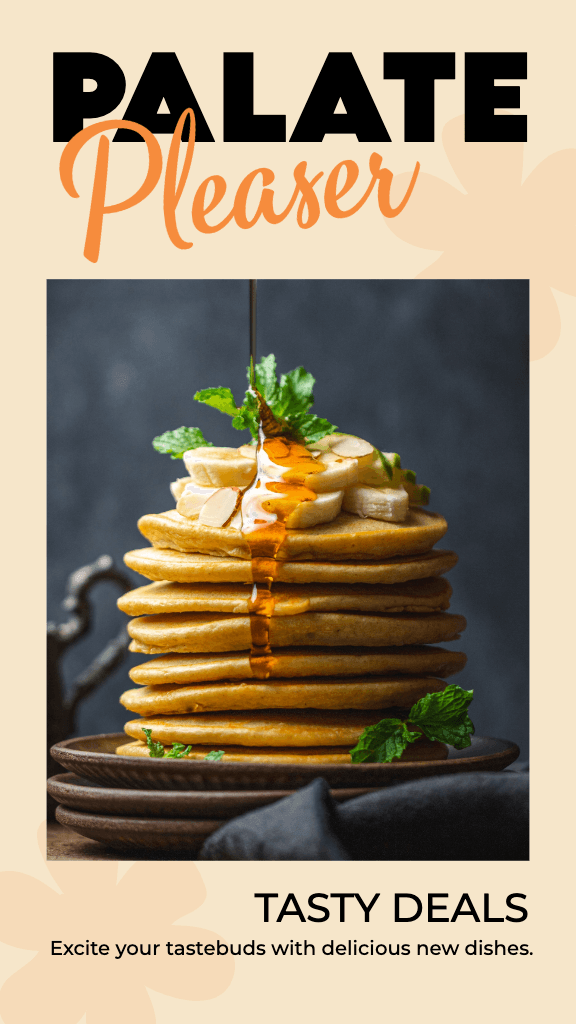 Delicious Breakfast Pancake Ad Poster Design