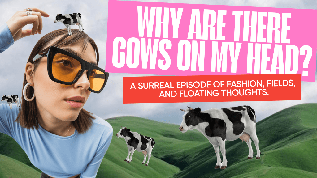 Whimsical YouTube Thumbnail with Green Fields