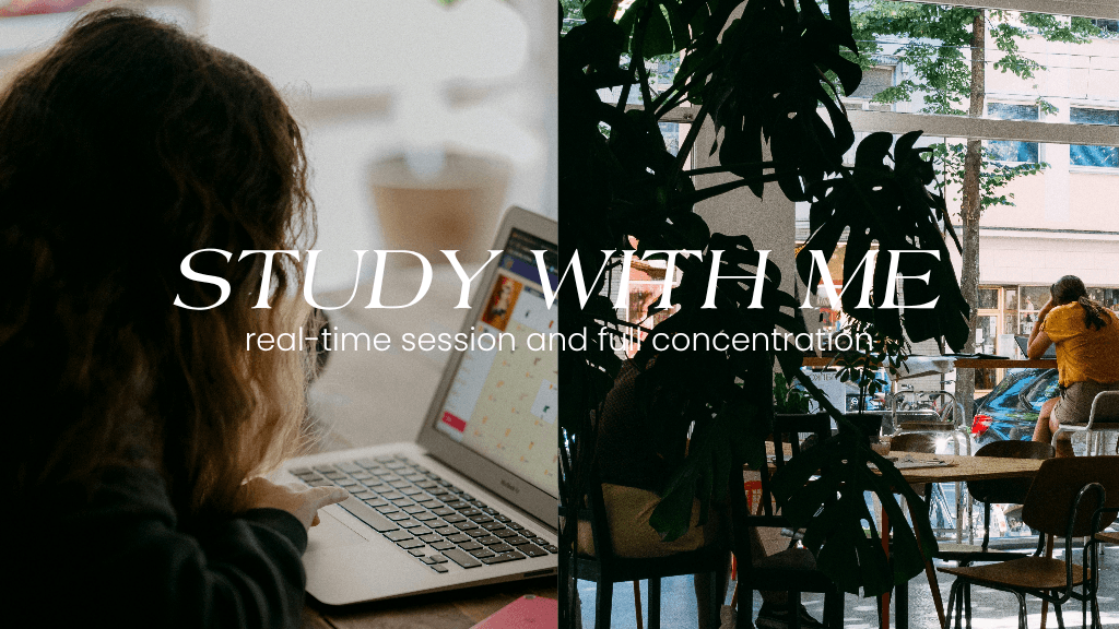 Cozy Green Study With Me YouTube Thumbnail