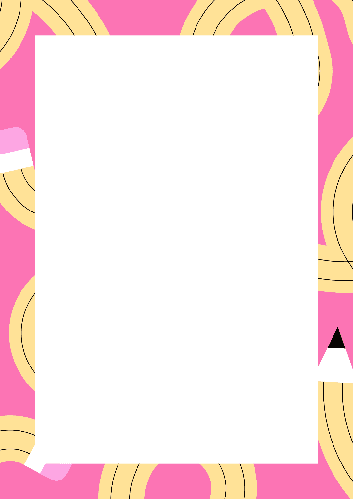 Colorful A4 Poster with Pink Accents