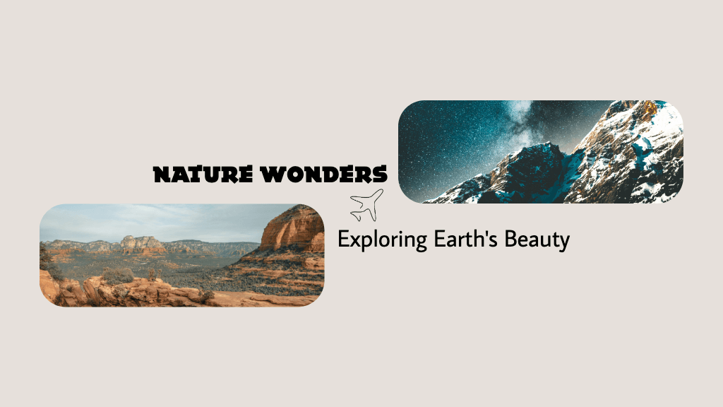 Scenic Nature Adventure Poster Template in Blue