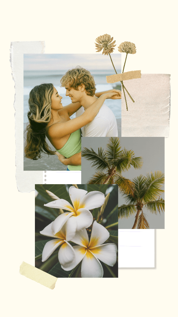 Romantic Beach Instagram Story with Cream