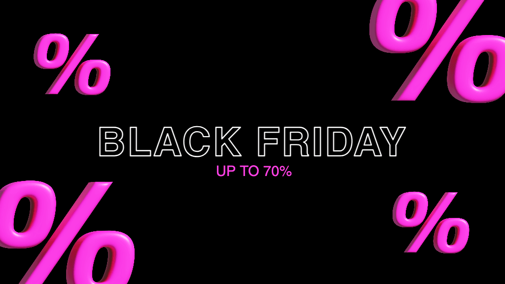 Vibrant Black Friday Twitch Offline Banner