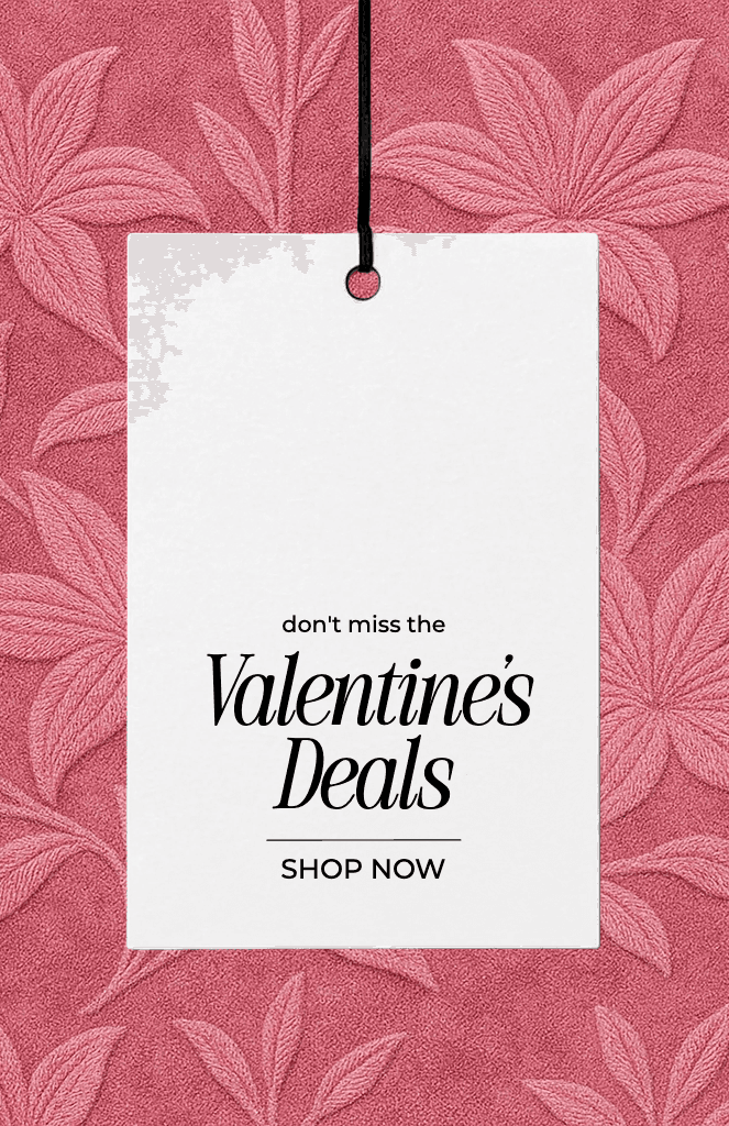 Valentine's Deals Poster with Pink Background