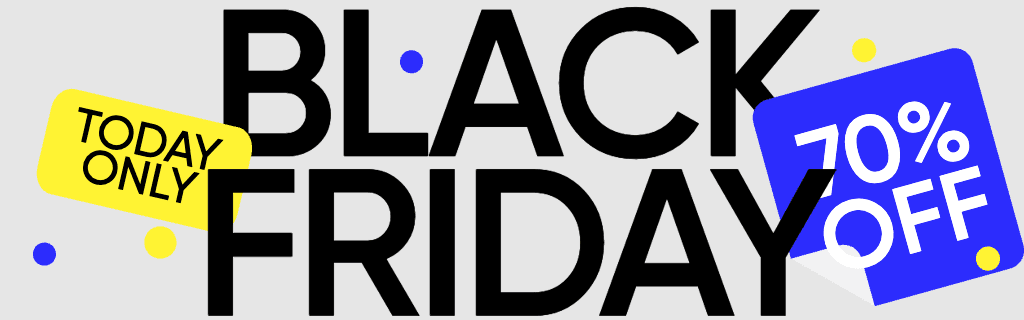 Vibrant Website Banner Black Friday Sale