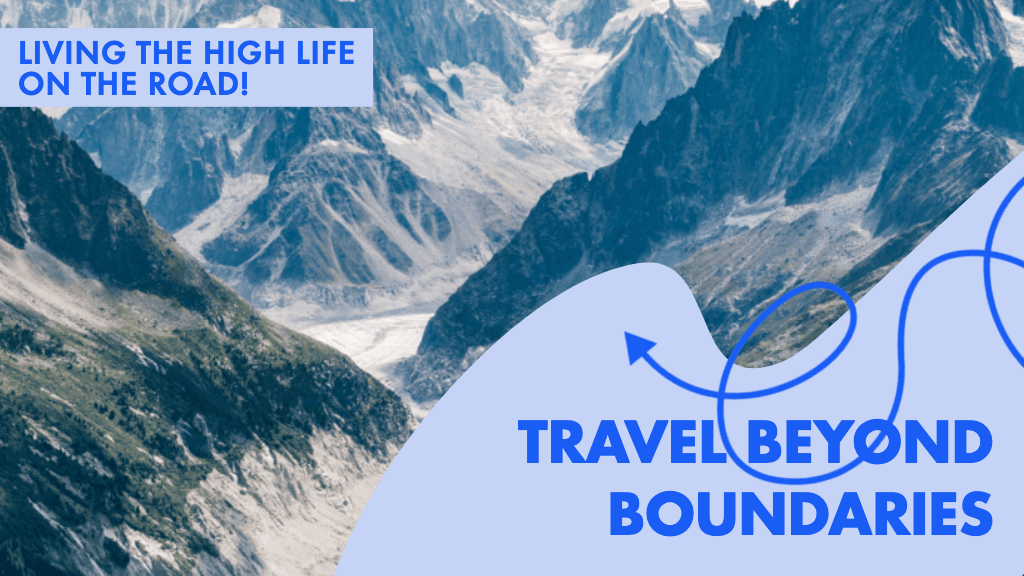 Blue Alpine Adventure Travel Poster