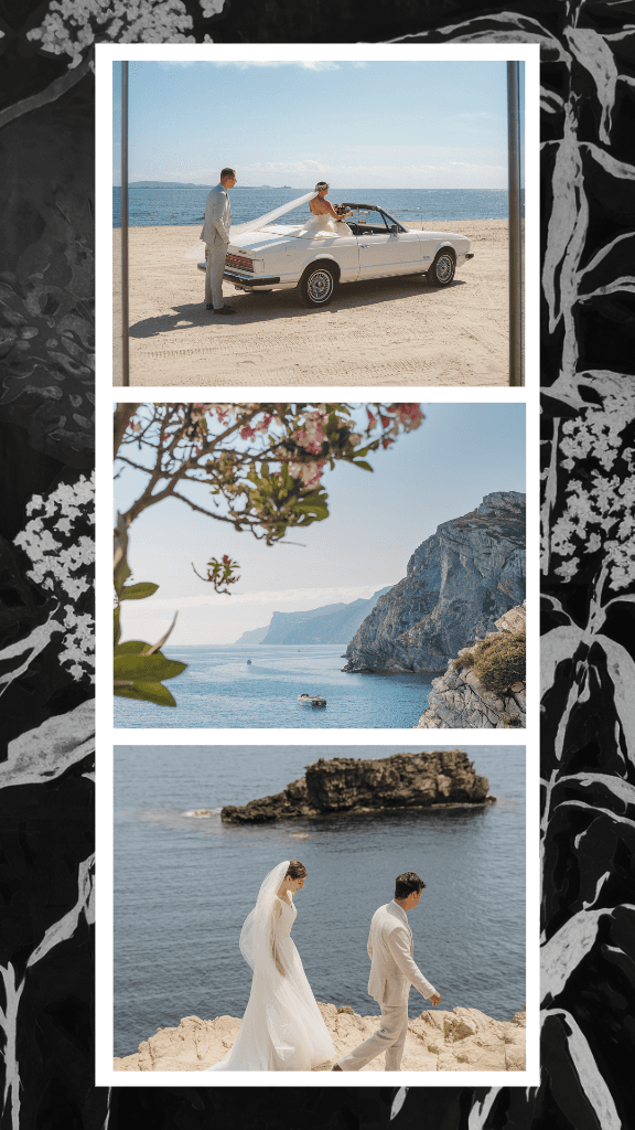 Elegant Beach Wedding Instagram Story Template