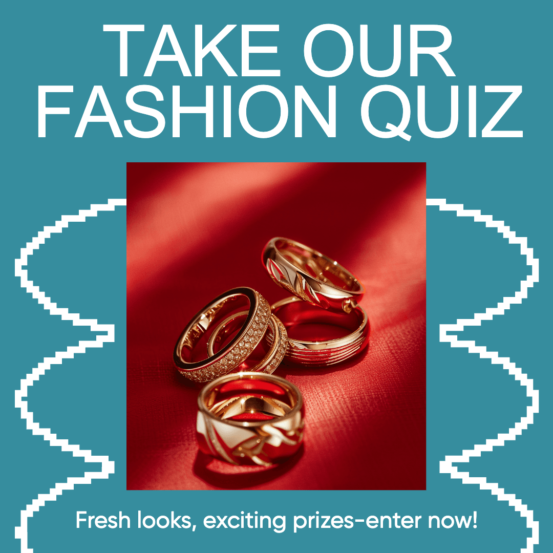 Trendy Instagram-Square Fashion Quiz in Red