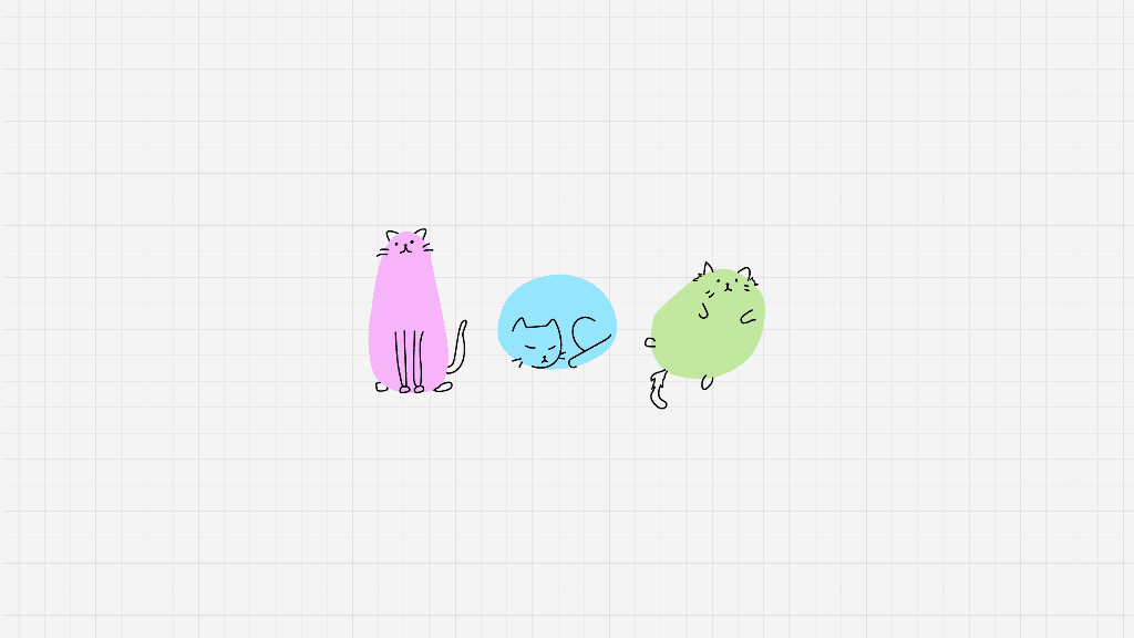 Charming Cat Trio Social Media Post
