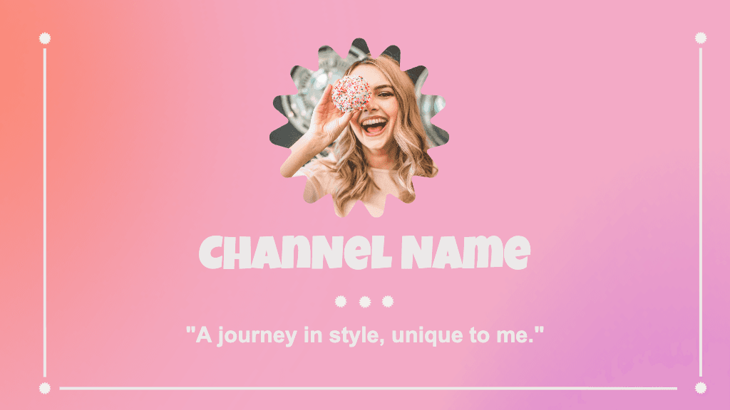 Pink Vibes YouTube Cover for Style Channels