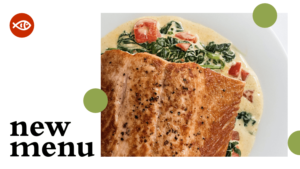 Savory New Menu Announcement Poster Olive