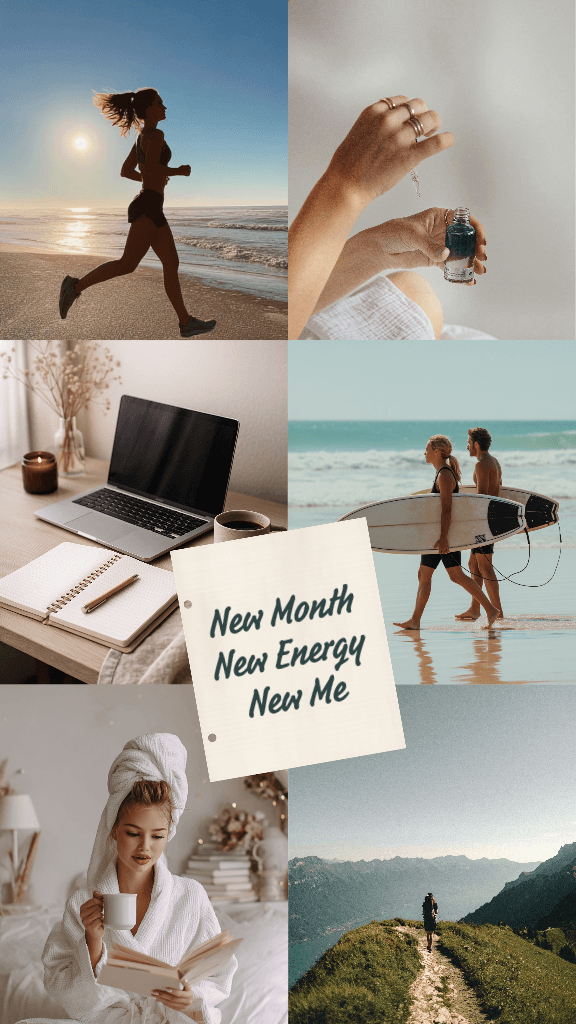 Refreshing Phone Wallpaper Background for New Month Energy