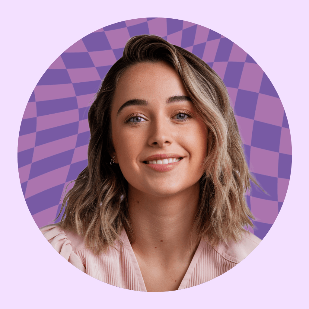 Stylish Instagram Profile Photo With Purple