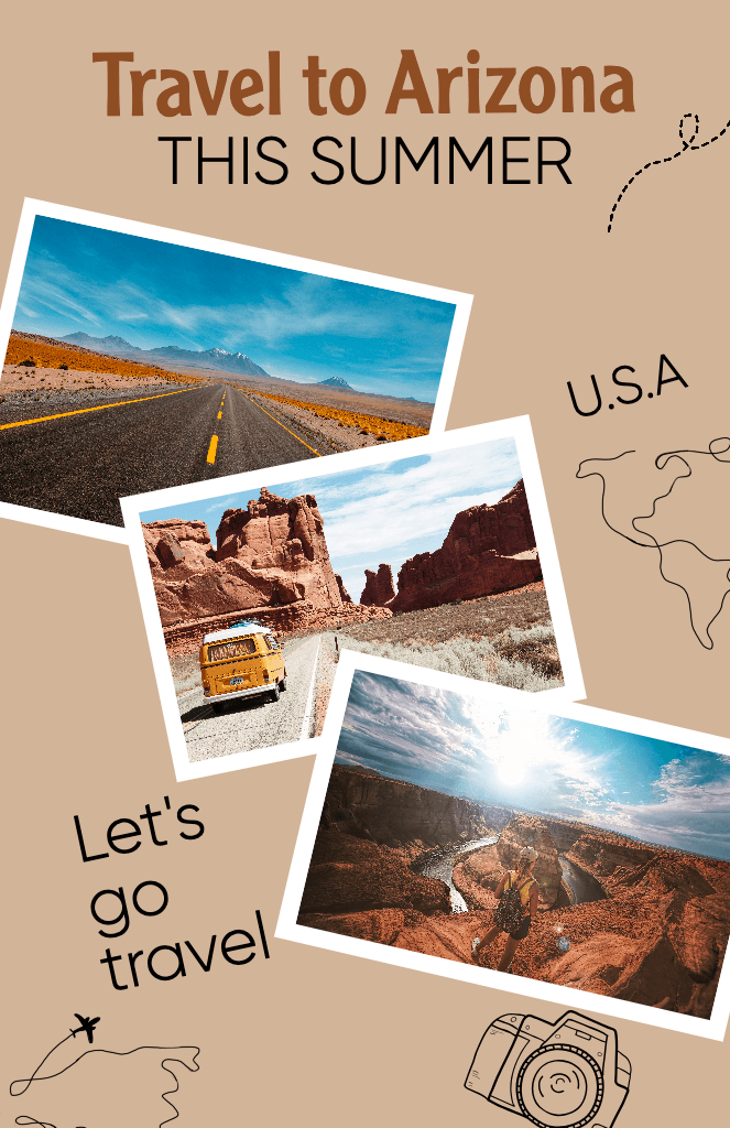 Explore Arizona This Summer Travel Poster