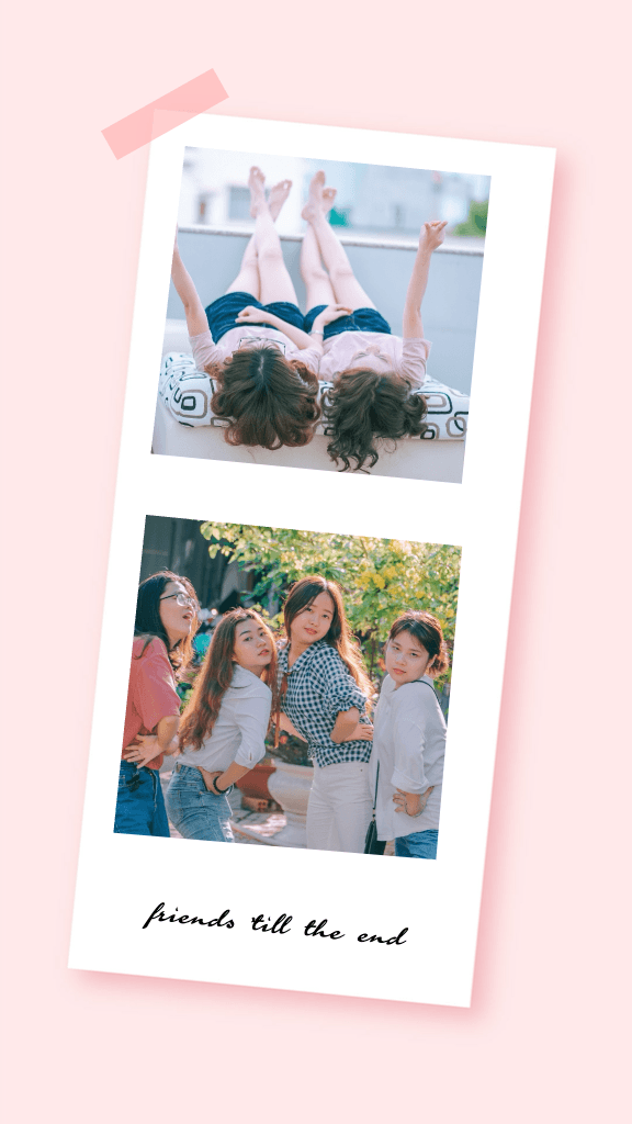 Cherished Memories Instagram Story Template Pink