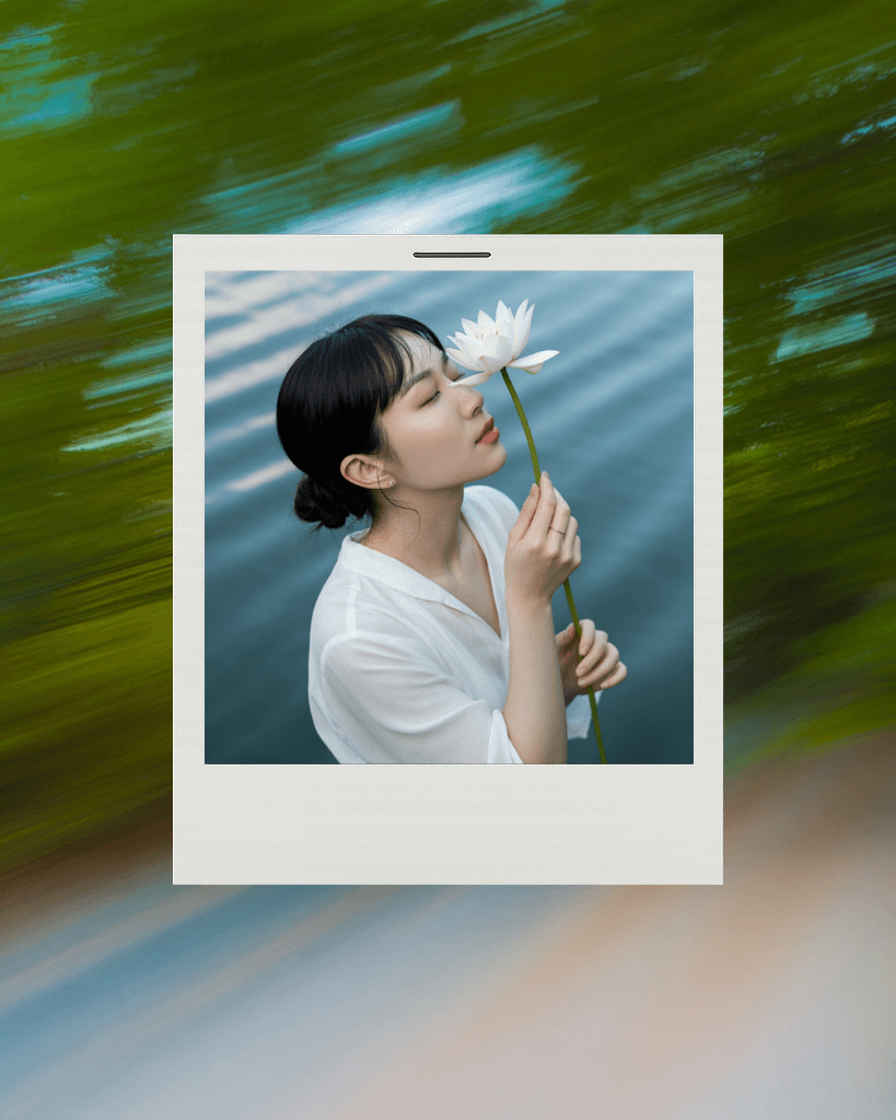 Serene Instagram Portrait Featuring Nature's Beauty