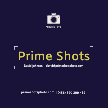 Sleek Black Photography Business Card Template
