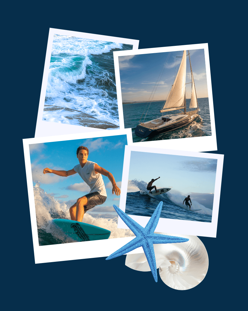 Vibrant Ocean Adventure Instagram Portrait Post